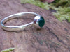 Green Agate Sterling Silver Stacking Ring