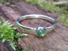 Moss Agate Sterling Silver Stacking Ring