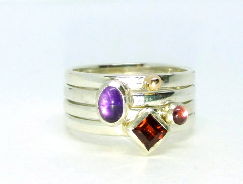 Red Square Stacking Set