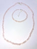 Rose quartz beads necklace bracelet